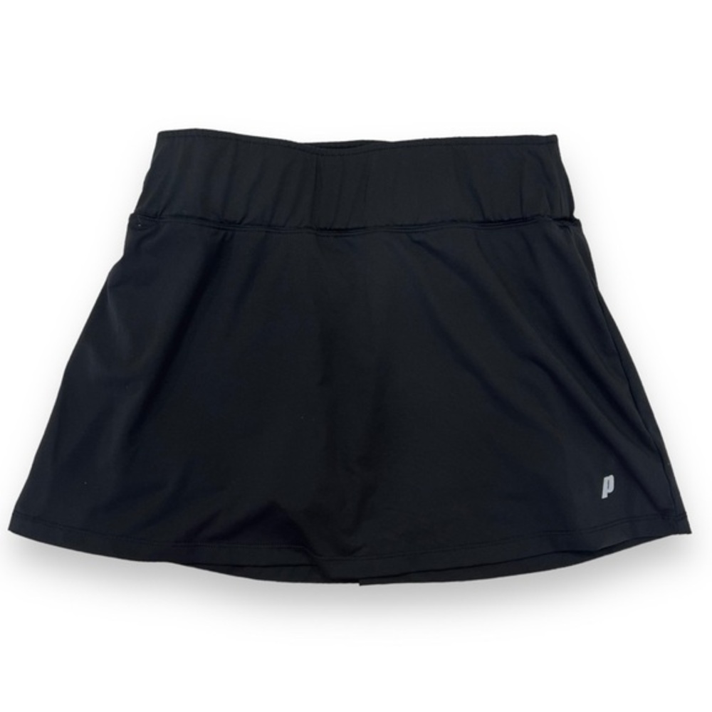 Prince black athletic tennis skirt skort built in compression shorts - Medium